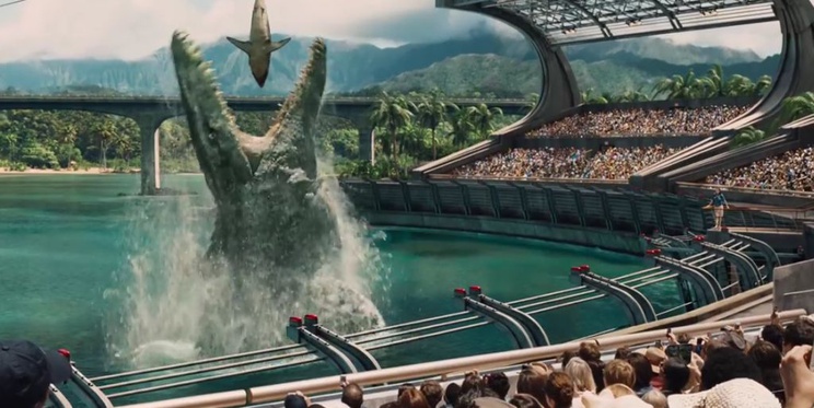Kadr z filmu "Jurassic World"