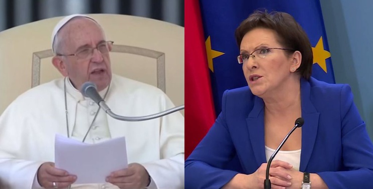 Ewa Kopacz i Papież Franciszek